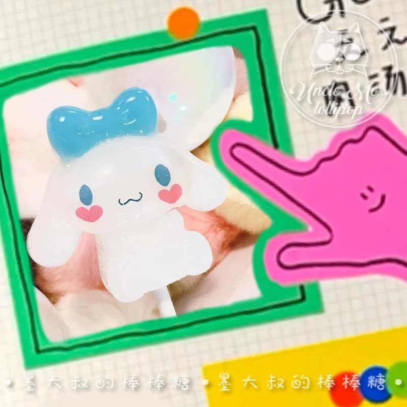 立体大耳狗玉桂狗棒棒糖可定制创意网红彩虹儿童糖果送礼物开模 - 缩略图3