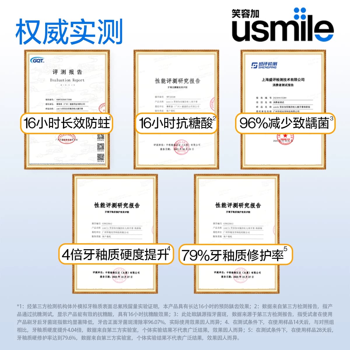 笑容加usmile儿童星星牙膏3-12岁氟钙双护换牙期含氟抗糖防蛀护齿 - 缩略图5