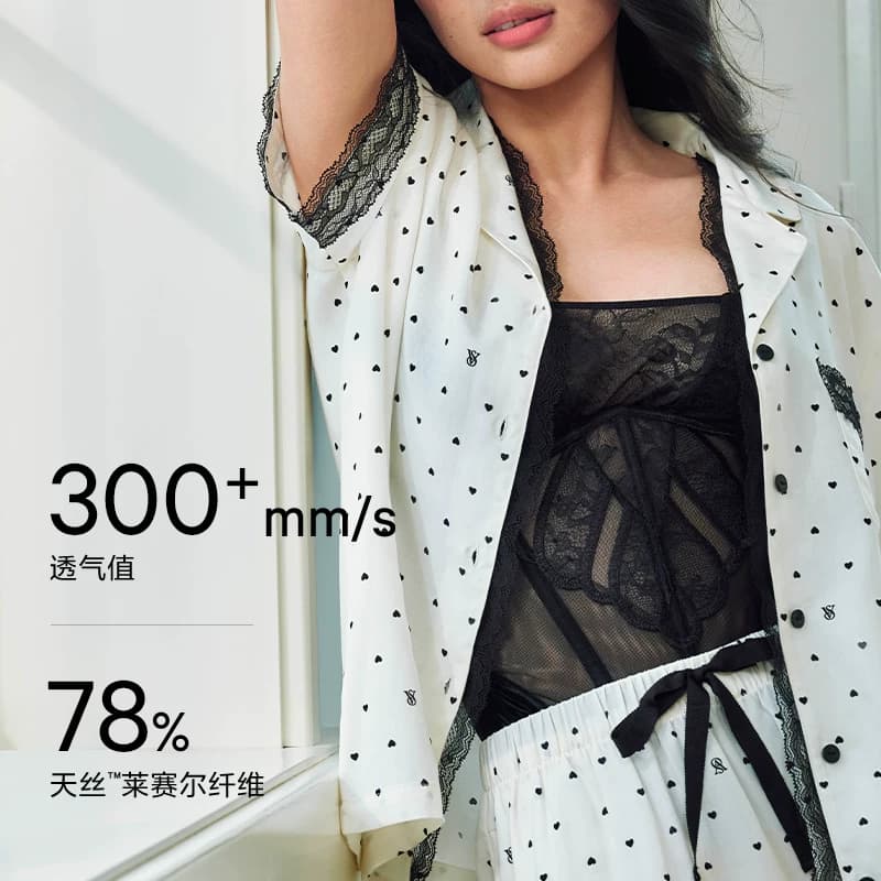【李佳琦618超级狂欢日】维密天丝云柔蕾丝睡衣套装 - 缩略图3