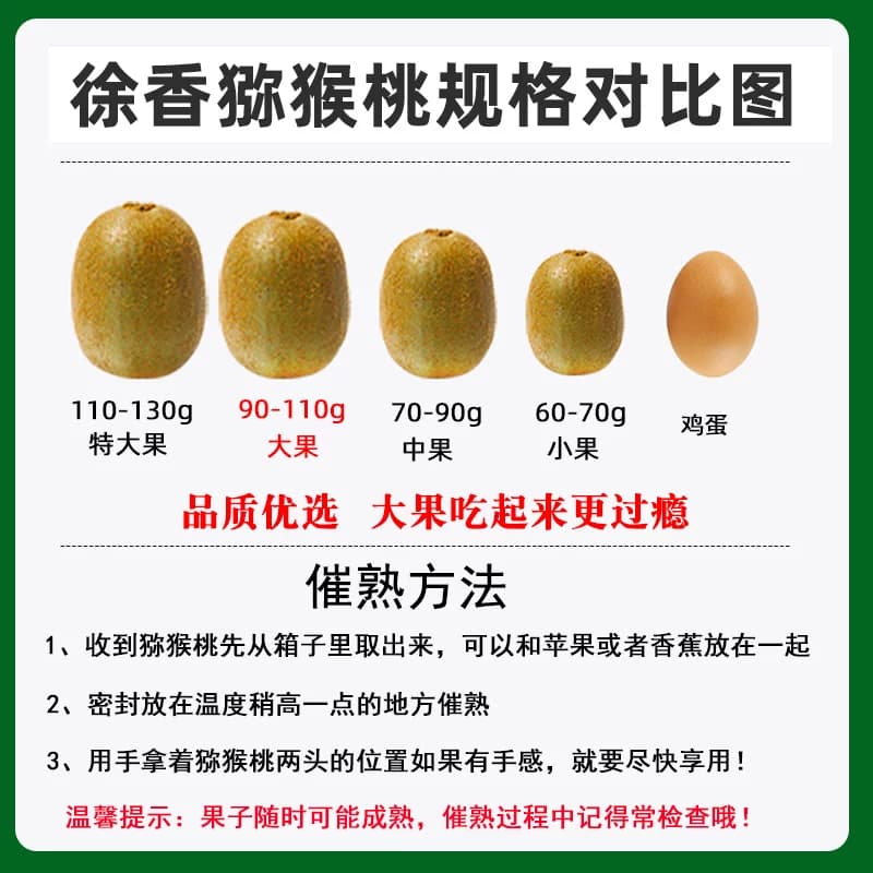 陕西眉县徐香猕猴桃水果新鲜当季整箱正宗大弥猴桃绿心奇异果 - 缩略图2