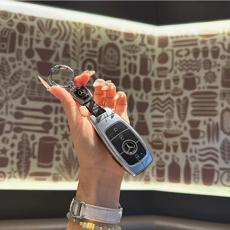 适用奔驰钥匙套新e级c级e300包c260l壳a200l汽车glb/glc/gle350 - 缩略图5