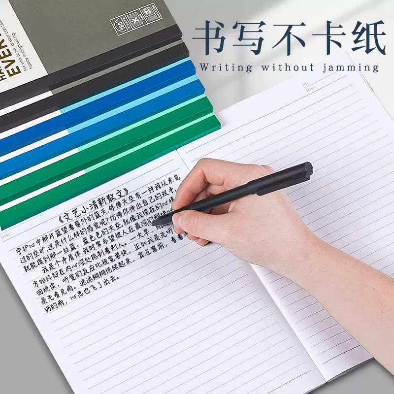 A5笔记本子记事本文具加厚小学初中日记本小清新练习本A4大号高中大学生简约32k软面抄b5作业本办公用品批发 - 缩略图4