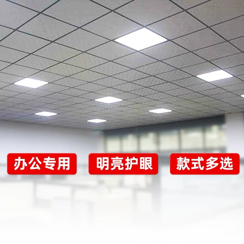 雷士照明led平板灯办公灯盘600x600集成吊顶工程格栅石膏矿棉板灯 - 缩略图4