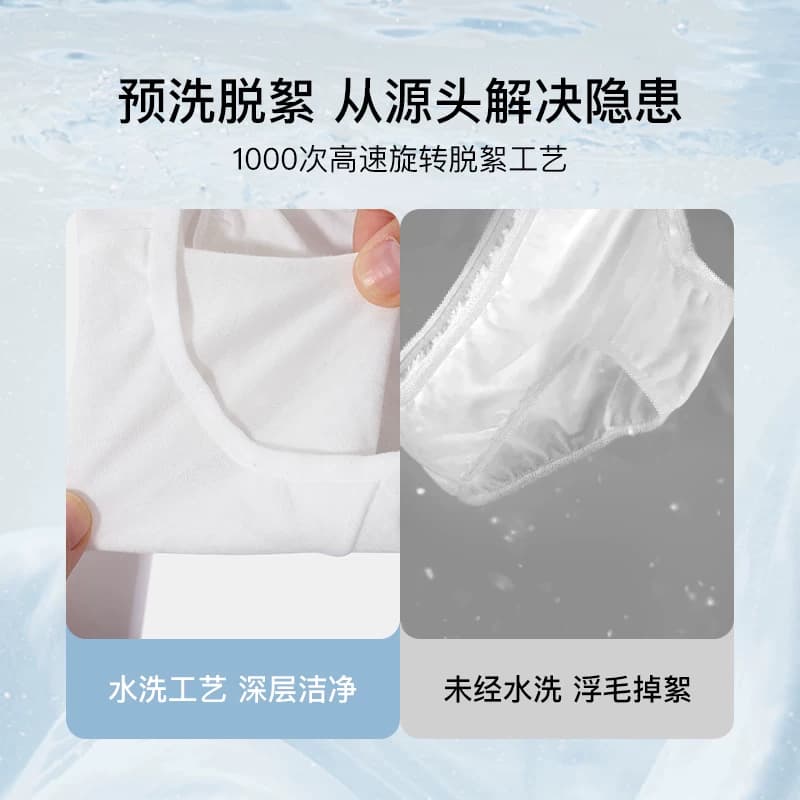 ubrasEO灭菌一次性内裤女士纯棉旅行出差便携免洗日抛男士短裤 - 缩略图2