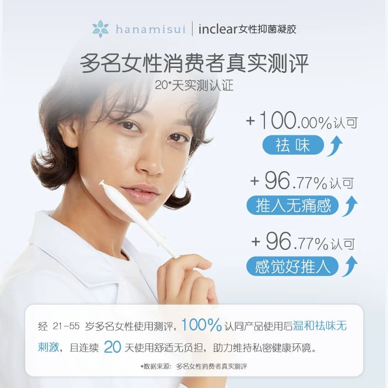 【淘客专属】inclear女性私密护理乳酸抑菌凝胶清洁无刺激10支装 - 缩略图4