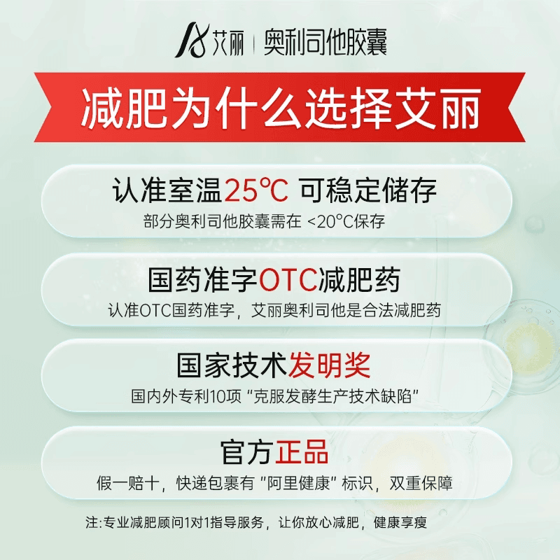 艾丽奥利司他胶囊减肥药燃脂瘦身大肚腩减重减脂正品官方旗舰店 - 缩略图4