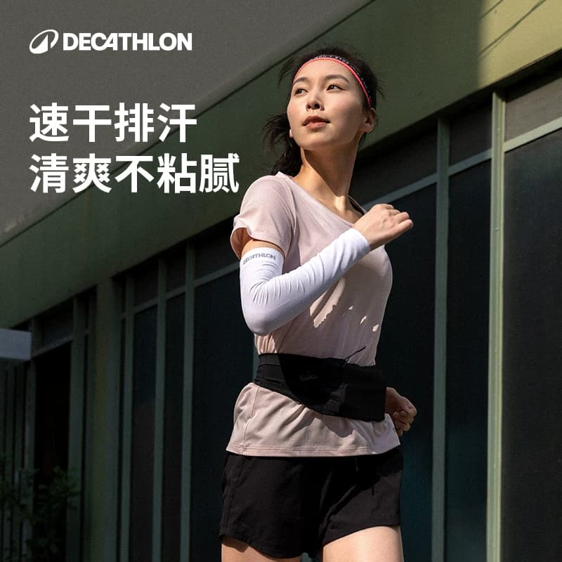 迪卡侬运动T恤女春夏圆领跑步上衣速干衣透气健身服宽松短袖RFP2 - 缩略图2