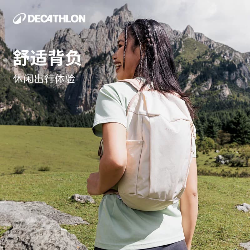 迪卡侬双肩包女书包男徒步小背包学生旅行包团购轻便户外小包ODBN - 缩略图3