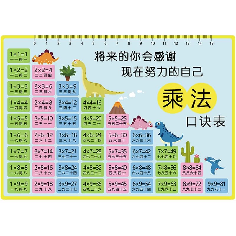 20以内加法减法口诀表一二年级加减英语汉语拼音小学便携学习卡片 - 缩略图5
