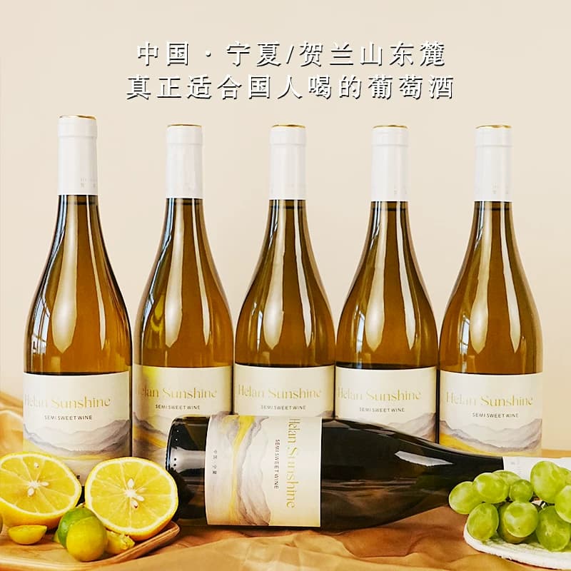 【国产红酒】贺兰山东麓产区贺兰阳光霞多丽半甜白葡萄酒750ml*6 - 缩略图2
