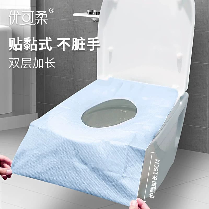 一次性马桶垫坐便器垫套全覆盖防水旅行便携厕所坐垫纸酒店通用 - 缩略图4