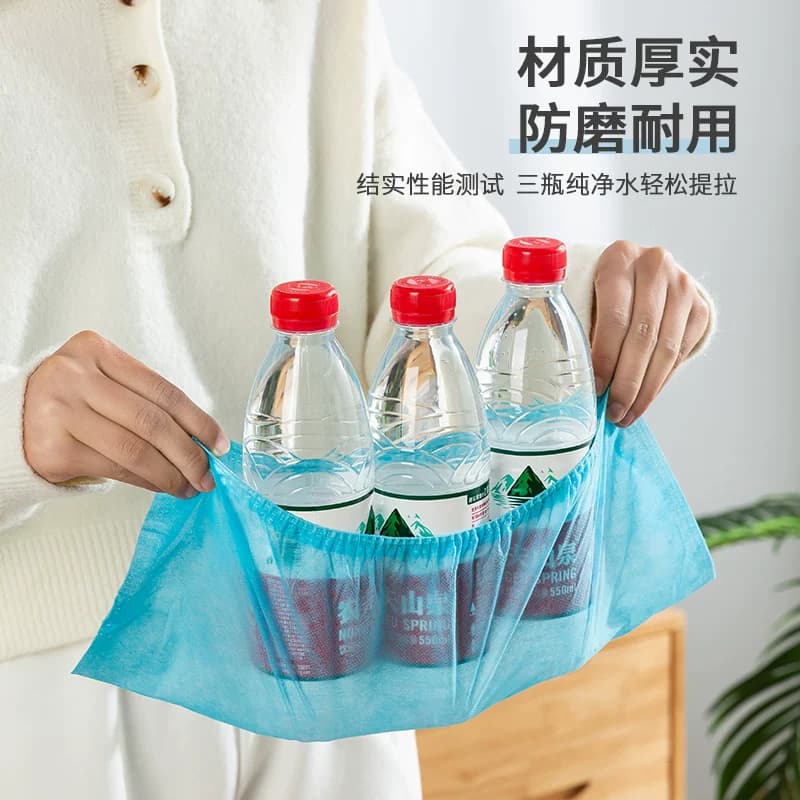 400只一次性无纺布鞋套家用室内防滑耐磨防尘机房成人学生脚套膜 - 缩略图2