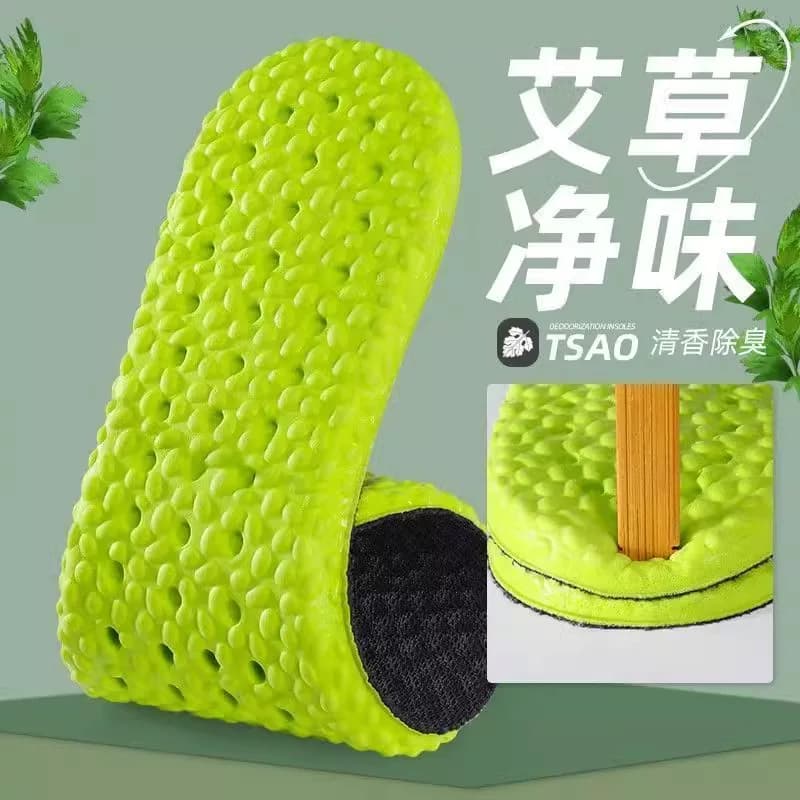 防臭鞋垫男款女超软久站不累踩屎感艾草除臭吸汗透气运动气垫减震 - 缩略图5