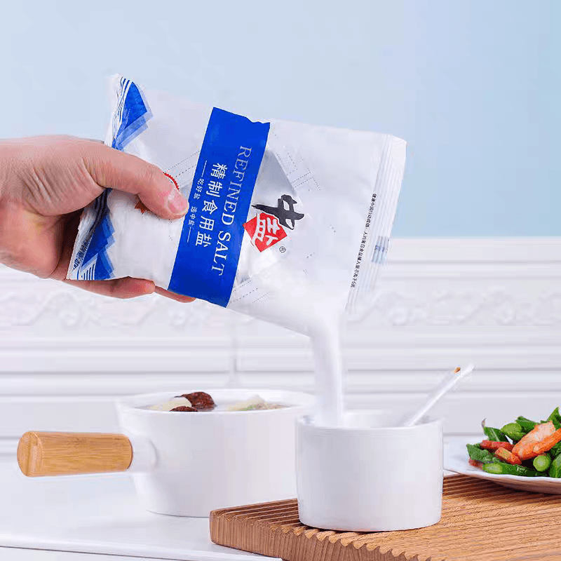 大牌加碘精制食用盐400克家用炒菜调味品蒸鱼细盐食品级低钠健康 - 缩略图4