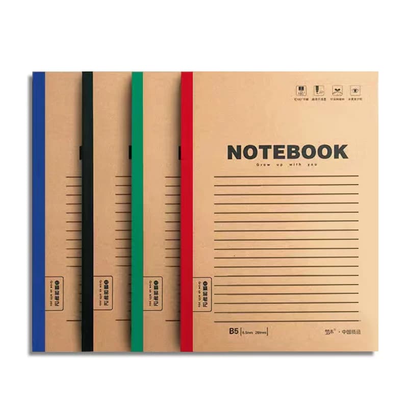 梦瑾笔记本子牛皮纸商务文艺复古简约记事本学生办公加厚练习本高中软皮软面抄作业本a5创意a4大号b5批发平摊 - 缩略图5