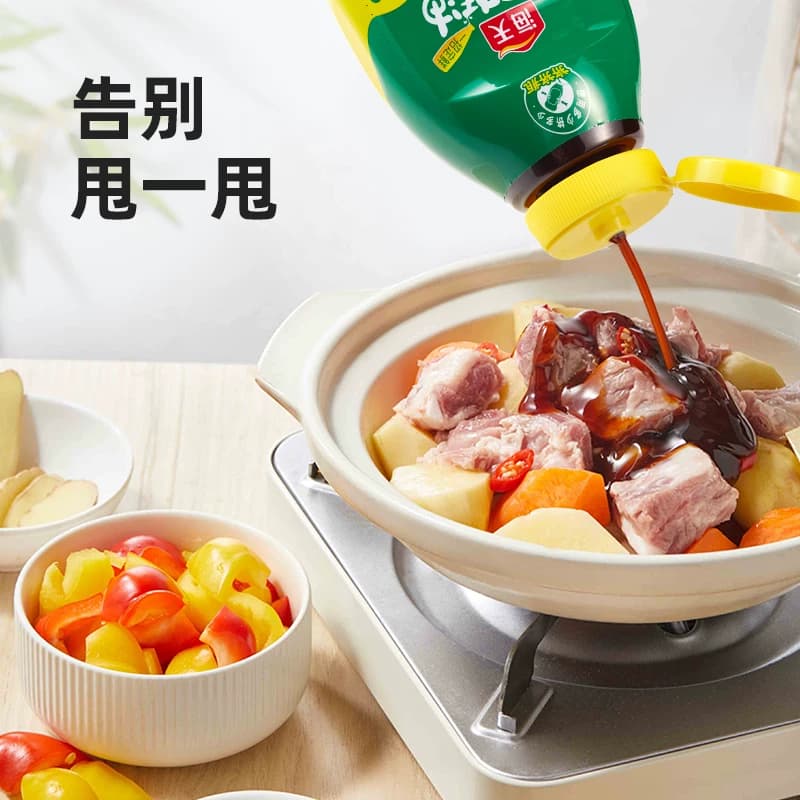 海天蚝油上等1kg*2瓶挤挤装家用调味品炒菜调味料蚝汁鲜味提鲜 - 缩略图4