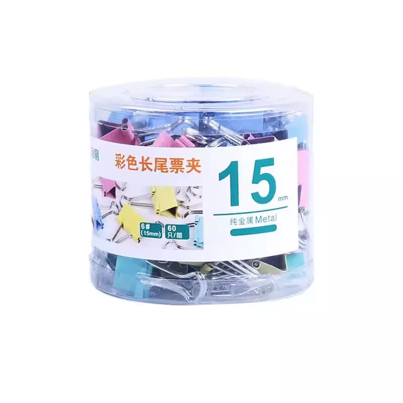 彩色燕尾夹长尾夹大号中号小号票据铁夹子办公用品文件夹文件试卷收纳固定书面书本文具夹凤尾雁尾强力夹开学 - 缩略图5