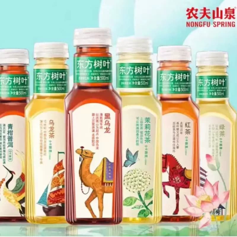 农夫山泉东方树叶900ml500ml/无糖茶饮料茉莉花茶青柑普洱乌龙茶 - 缩略图4