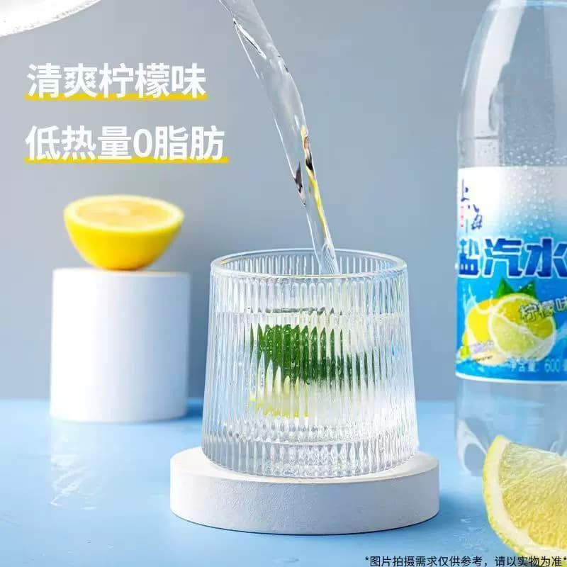 上海盐汽水饮料饮品柠檬味汽水600ml6瓶装夏季整箱碳酸气泡*批发 - 缩略图3