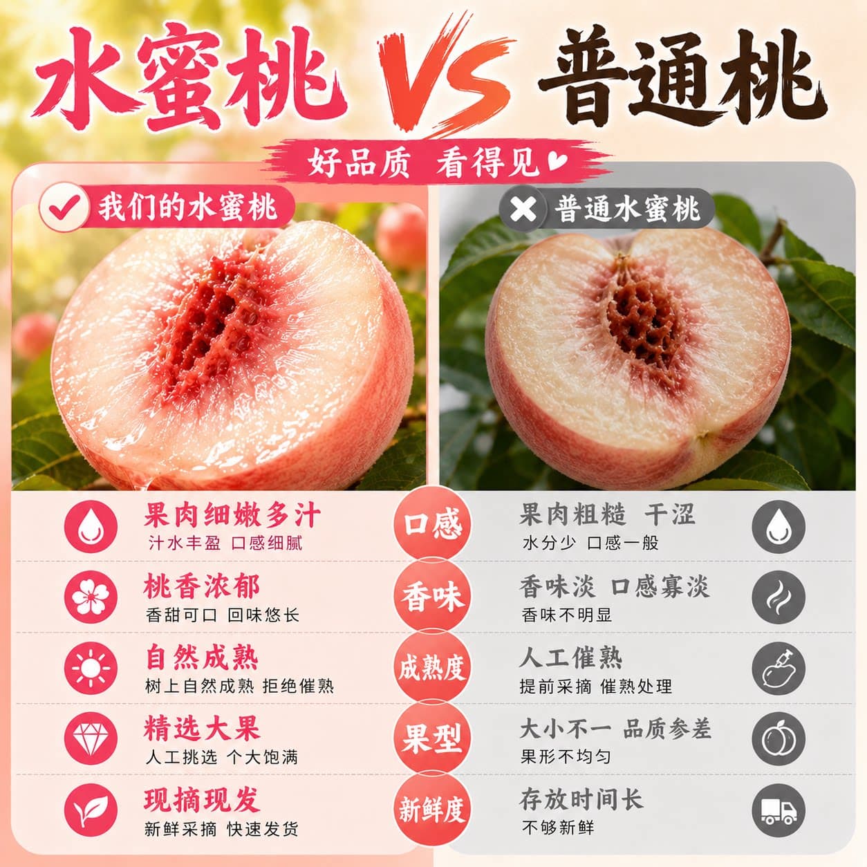 水蜜桃新鲜水果现货现摘脆桃毛桃时令桃子当季整箱包邮鲜果采摘 - 缩略图3