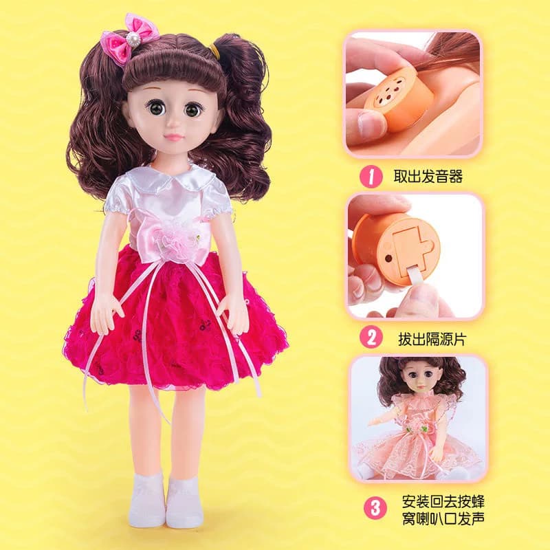 会说话的智能洋娃娃儿童仿真玩偶套装女孩公主玩具生日礼物 - 缩略图3