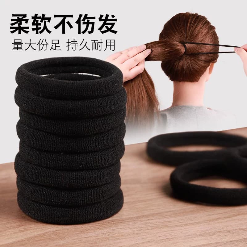 无缝头绳高弹力耐用发绳橡皮筋成人发圈女2025新款高马尾扎头皮套 - 缩略图2