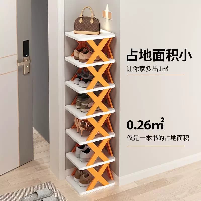 入户折叠小窄鞋架子鞋柜家用门口多层鞋子收纳神器省空间宿舍落地 - 缩略图4