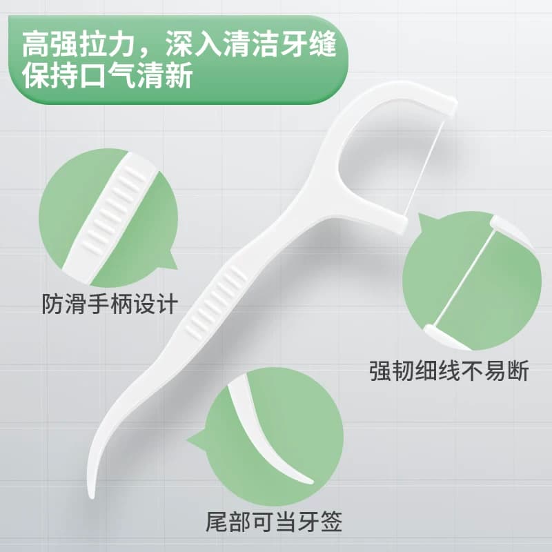 超细高拉力高分子细滑牙线棒一次性牙签牙线便携牙线盒牙线签剔牙 - 缩略图2