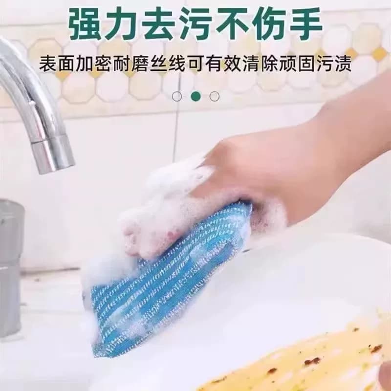 【5片】厨房洗碗银丝双面海绵擦 - 缩略图2