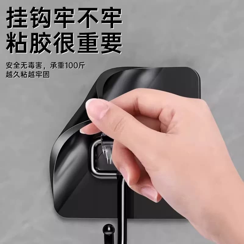 挂钩免打孔粘钩强力承重粘胶墙壁挂墙上透明无痕轻奢墙面勾子粘贴 - 缩略图4