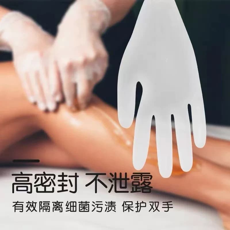 洗头美发专用手套一次性pvc发廊理发染发美容院按摩加长防水丁腈 - 缩略图4
