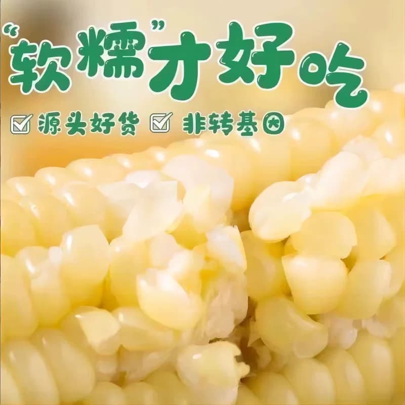 【芭芭农场兑换专享】黑白糯玉米组合4根单个220g+建议蒸煮真空装 - 缩略图4