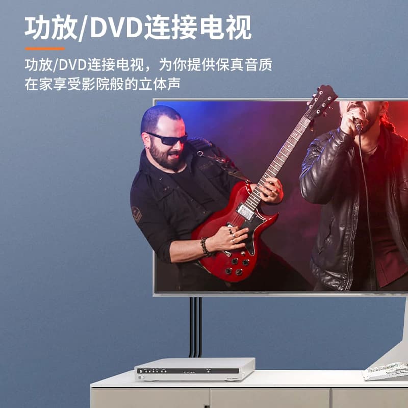 三对三莲花AV线音频dvd线机顶盒子老电视机连接红黄白3对3视频线 - 缩略图3
