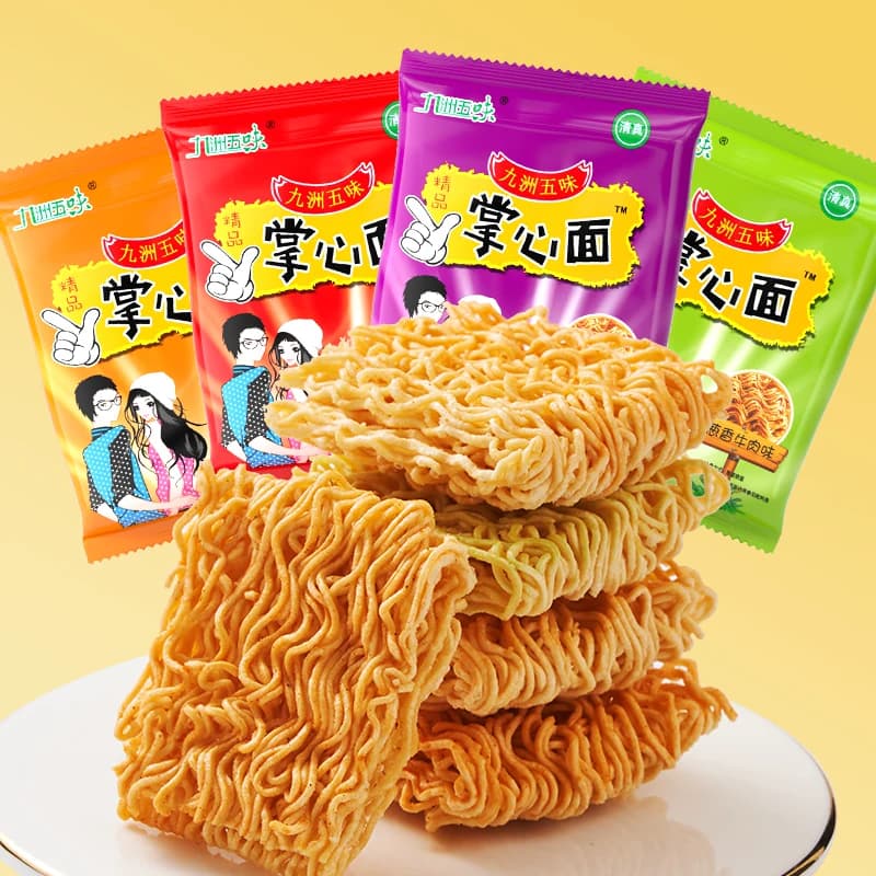 整箱掌心面干吃干脆面零食清真方便面童年怀旧休闲小吃夜宵早餐 - 缩略图5