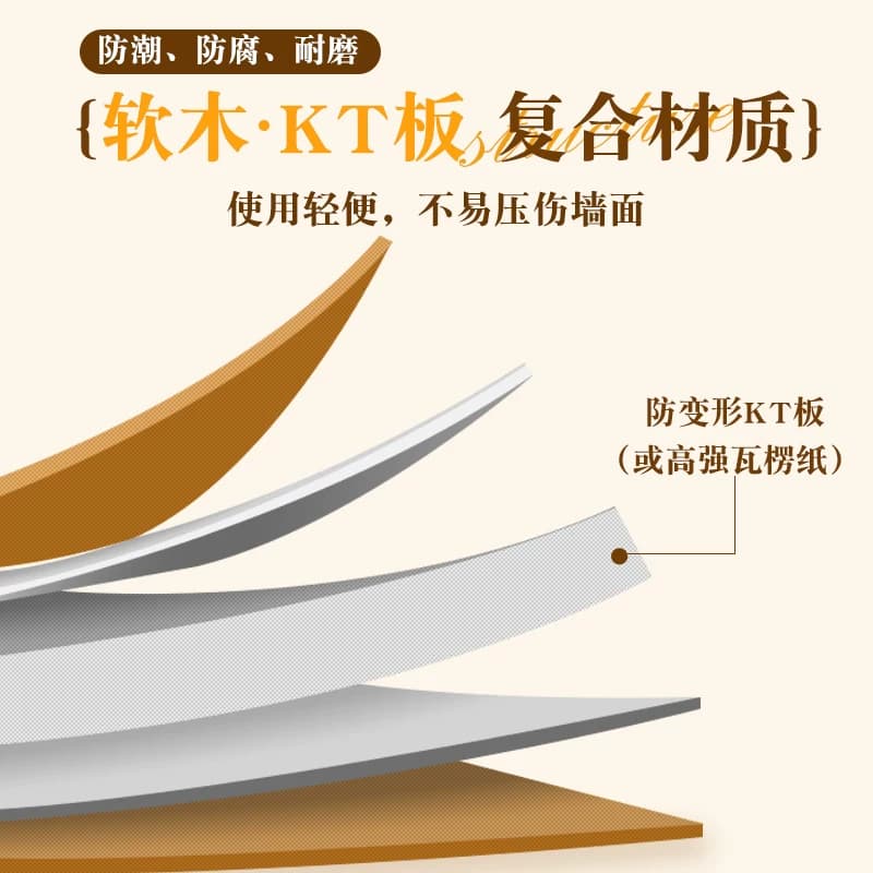 桌面愿景墙贴毛毡板墙面装饰留言板软木板记事板相框挂墙上照片板图钉水松板拍立得展示板文化墙房间氛围收纳 - 缩略图3