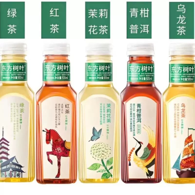 农夫山泉东方树叶900ml500ml/无糖茶饮料茉莉花茶青柑普洱乌龙茶 - 缩略图2