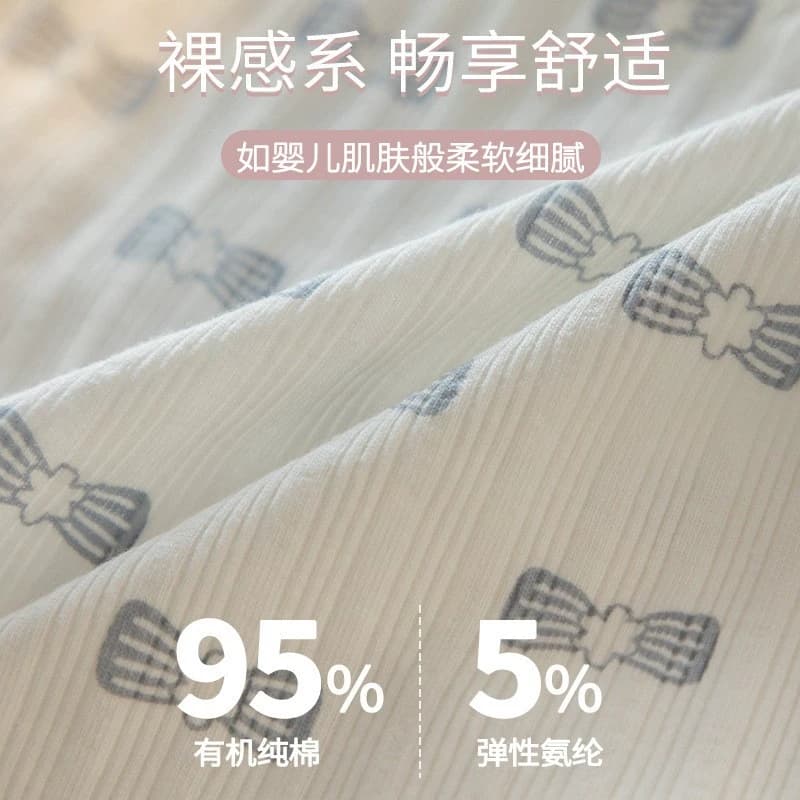 内裤女士纯棉全棉裆无痕中腰少女生夏季薄款纯欲三角短裤头女裸感 - 缩略图3