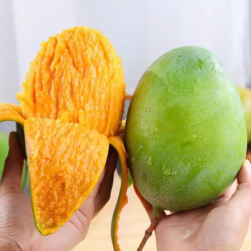 云南现摘现发青皮凯特芒果新鲜水果新鲜当季特大凯特芒鲜果 - 缩略图2