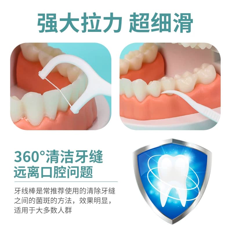超细高拉力高分子细滑牙线棒一次性牙签牙线便携牙线盒牙线签剔牙 - 缩略图4