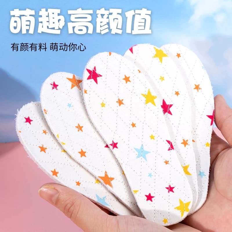 儿童棉布鞋垫透气吸汗夏季舒适纯棉防臭宝宝男童女童鞋垫子可裁剪 - 缩略图4