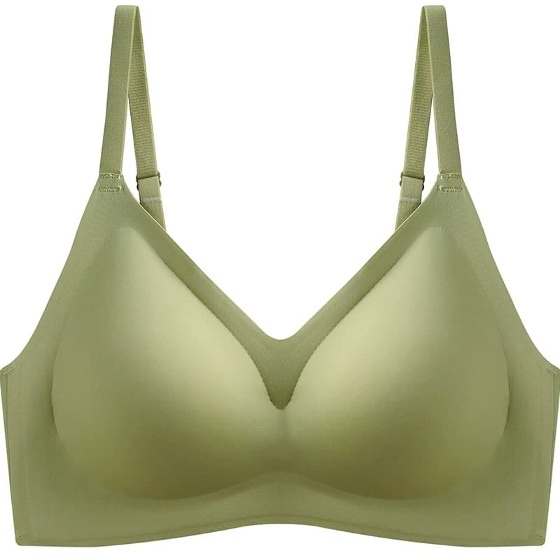 无痕乳胶内衣女无钢圈小胸聚拢收副乳防下垂运动美背文胸薄款防滑 - 缩略图5