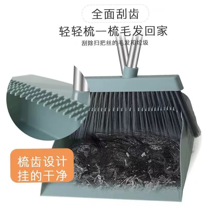 扫把簸箕套装家用软毛笤帚撮箕组合卫生间单个旋转刮水器扫地扫帚 - 缩略图2