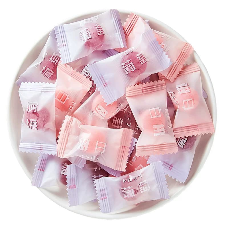 白桃味水果硬糖高颜值小零食结婚喜糖网红糖果散装批发水果味混合 - 缩略图5
