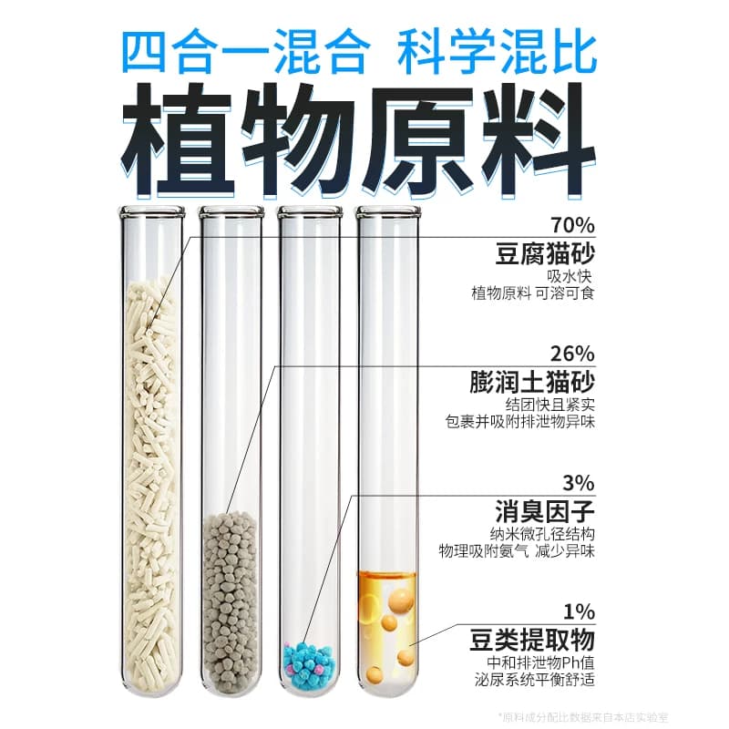 混合豆腐猫砂吸臭结团低尘混合猫沙包邮水蜜桃味可冲马桶2.4kg - 缩略图3