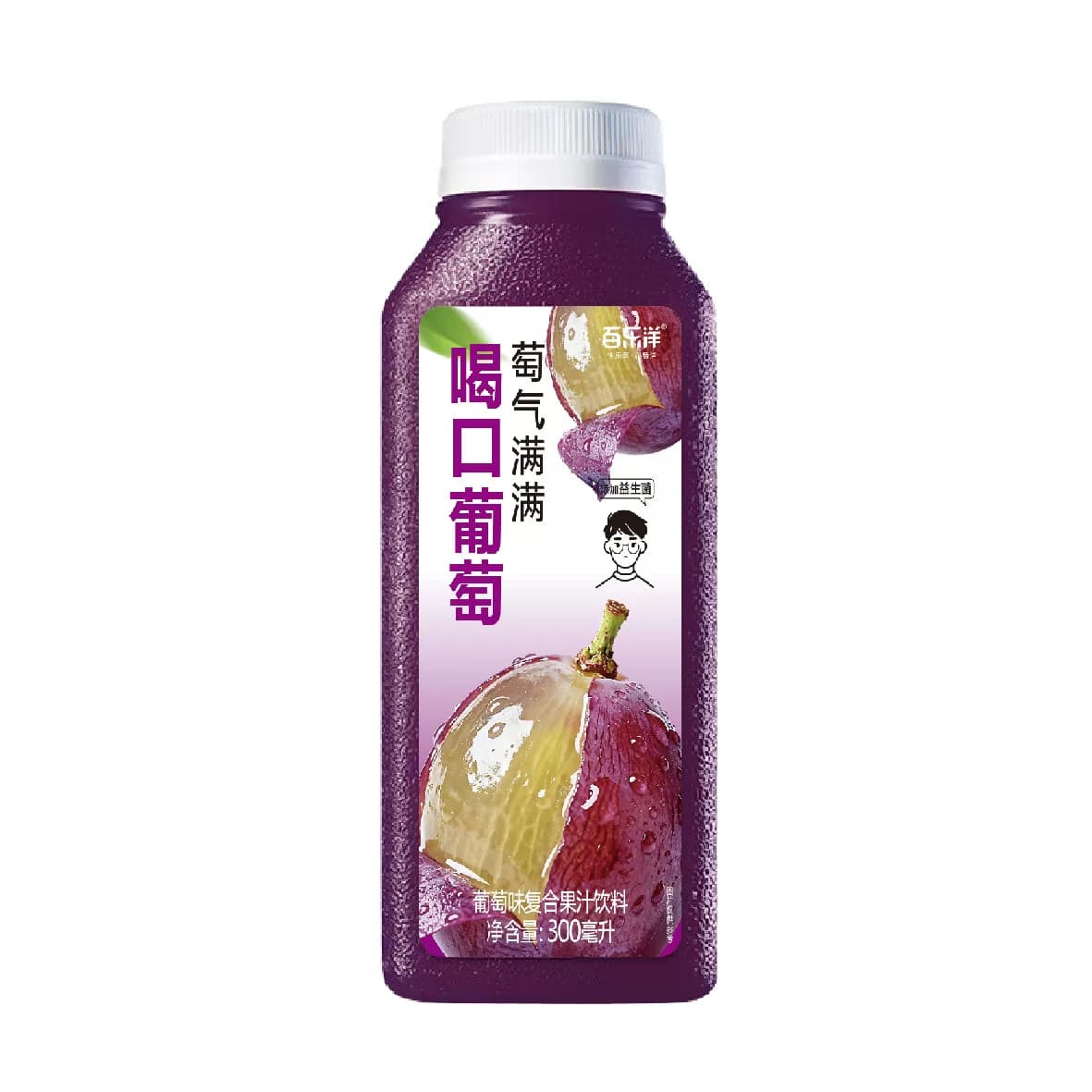 喝口葡萄 葡萄味复合果汁饮料300ml*1瓶 - 缩略图4