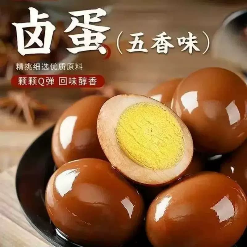 乡巴佬卤味五香卤蛋茶叶蛋整箱蛋制品熟食大鸡蛋盐焗泡椒风味即食 - 缩略图5