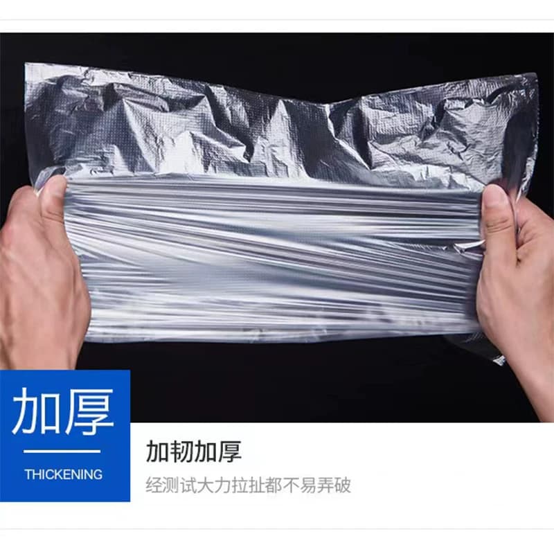 加厚超市保鲜袋连卷袋食品级专用家用冰箱冷冻大号食品袋背心式 - 缩略图4