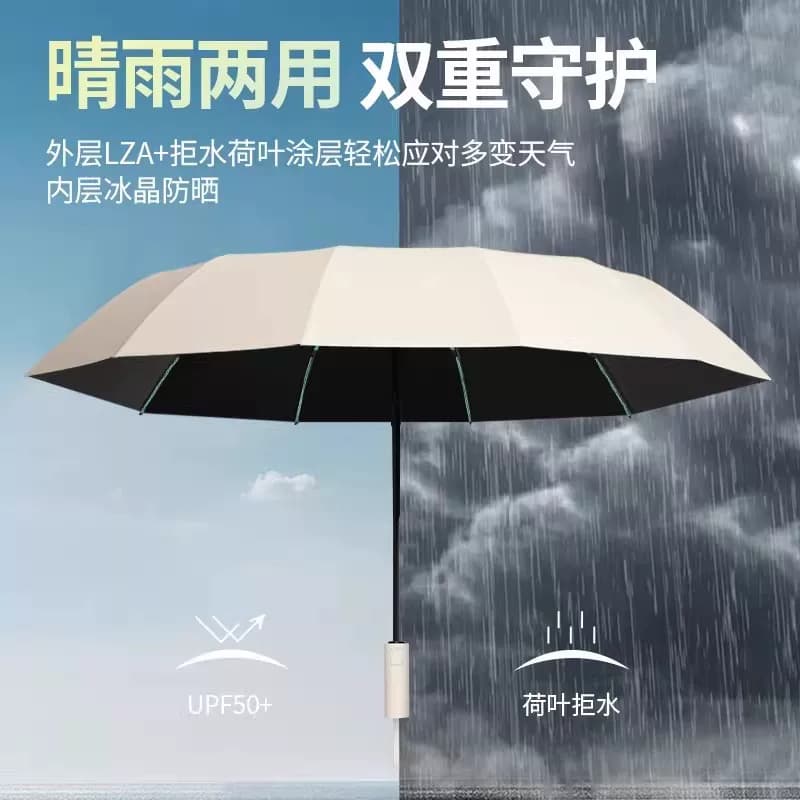 【会员专享】24骨全自动雨伞晴雨两用耐用加大加厚加固遮阳太阳伞 - 缩略图4