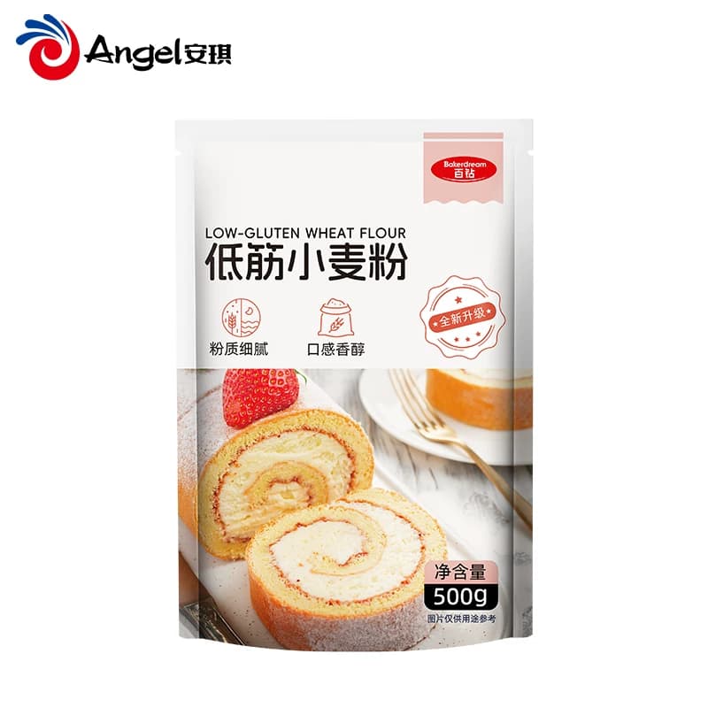 百钻低筋面粉蛋糕粉500g高筋面粉面包粉中筋面粉做馒头家用小麦粉 - 缩略图5