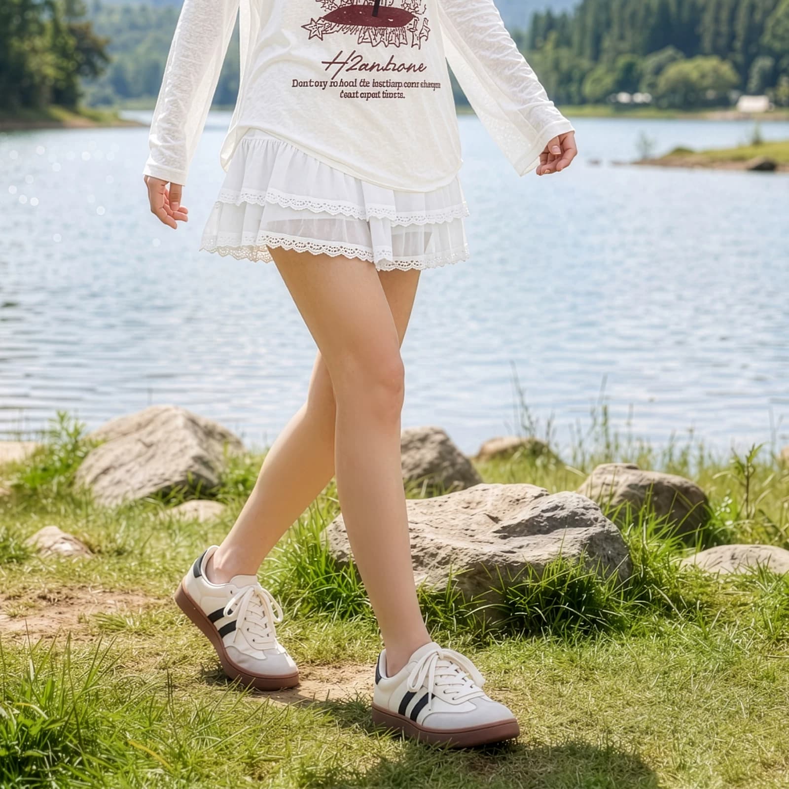 Semir女鞋德训鞋女款2026夏季新款鞋子阿甘透气小白鞋百搭板鞋女 - 缩略图4
